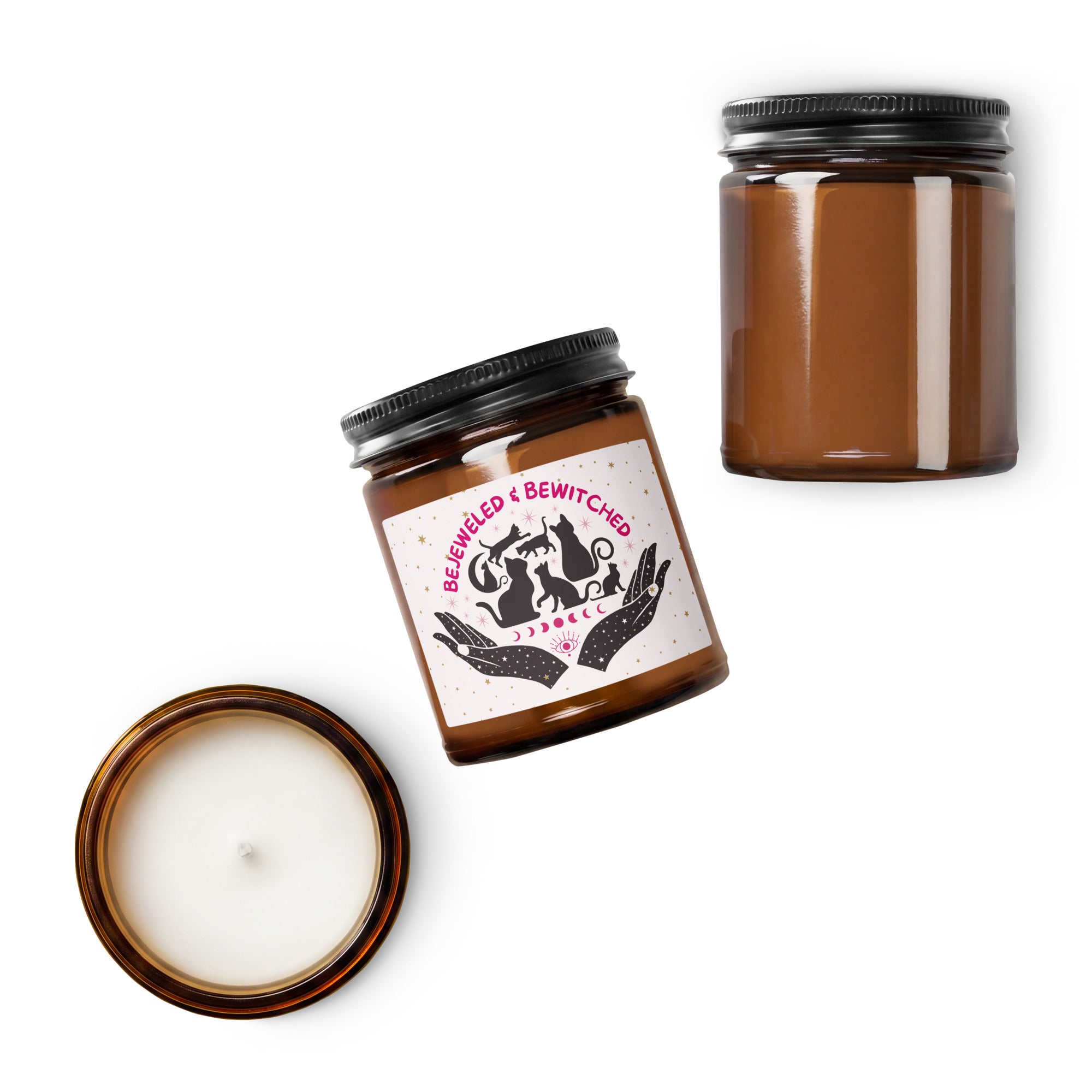 "Bejeweled & Bewitched" Amber Jar Soy Candle