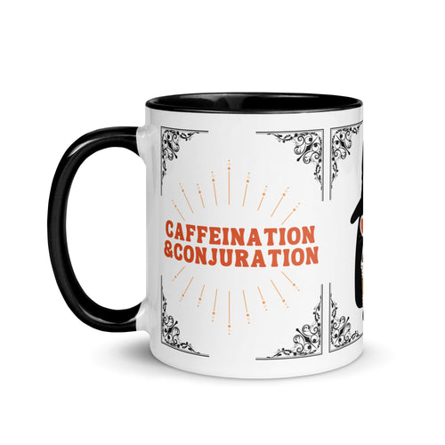 "Caffeination & Conjuration" Ceramic Mug